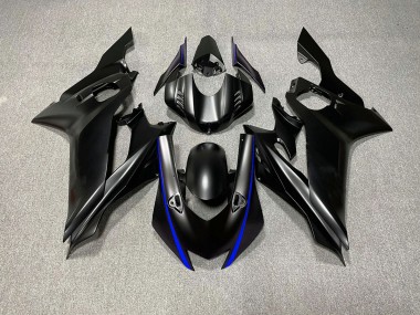 Accents De Noir Mat & De Bleu 17-21 Yamaha R6 Carénage