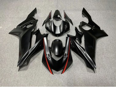 Accents De Noir Mat & De Rouge 17-21 Yamaha R6 Carénage