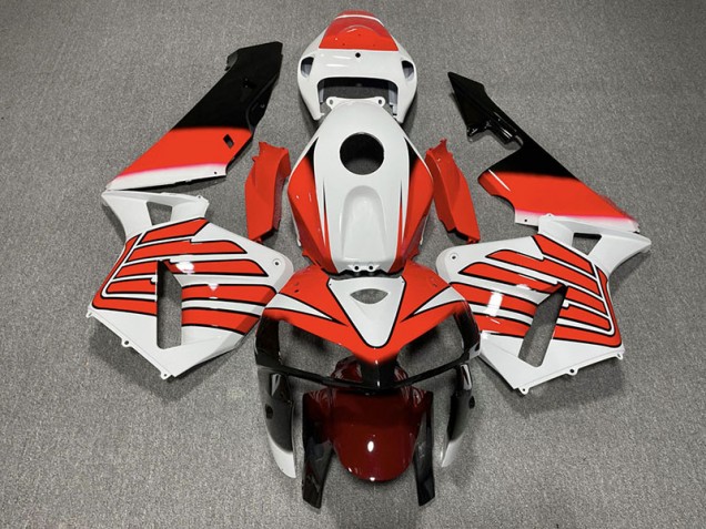 Ailes Rouges & Blanches 05-06 Honda CBR600RR Carénage Ailes Rouges & Blanches 05-06 Honda CBR600RR Carénage
