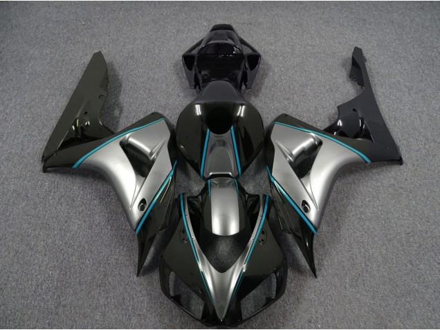 Argent Avec Rayures Bleues 06-07 Honda CBR1000RR Carénage