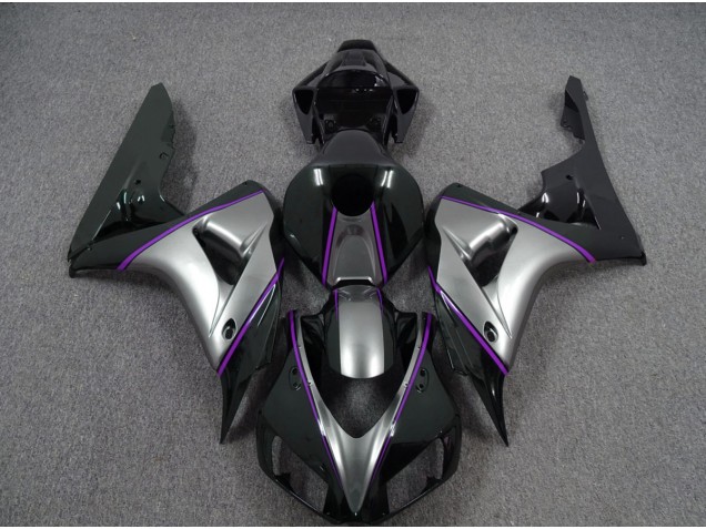 Argent Avec Rayures Violettes Foncées 06-07 Honda CBR1000RR Carénage