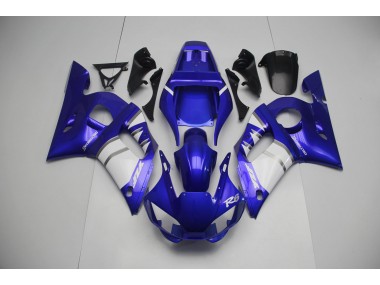 Argent Blanc & Bleu 98-02 Yamaha R6 Carénage