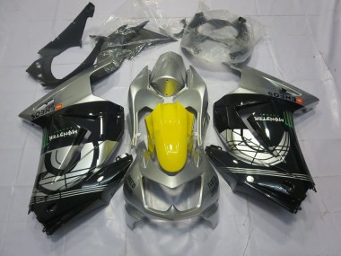 Argent & Noir 08-12 Kawasaki Ninja 250 Carénage