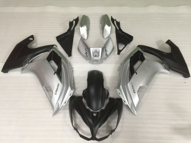 Argent & Noir 12-16 Kawasaki Ninja 650R Carénage