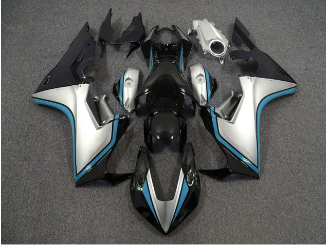 Argent & Noir & Bleu Clair 17-23 Honda CBR1000RR Carénage