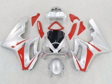 Argent & Rouge 06-08 Triumph Daytona 675 Carénage