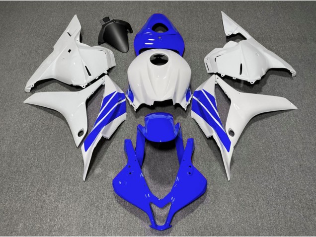 Bande Latérale Bleu Foncé & Blanche 09-12 Honda CBR600RR Carénage