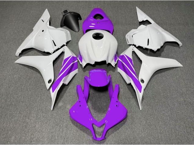 Bande Latérale Violette & Blanche 09-12 Honda CBR600RR Carénage Bande Latérale Violette & Blanche 09-12 Honda CBR600RR Carénage