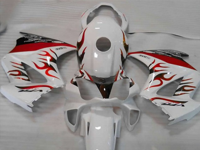 Bianco Rosso Fiamma 02-12 Honda VFR800 Carénage