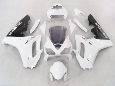 Blanc Avec Bas Noir 06-08 Triumph Daytona 675 Carénage