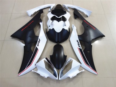 Blanc Avec Style Noir Personnalisé OEM 08-16 Yamaha R6 Carénage