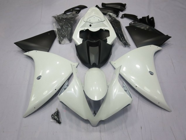 Blanc Brillant 09-11 Yamaha R1 Carénage Blanc Brillant 09-11 Yamaha R1 Carénage