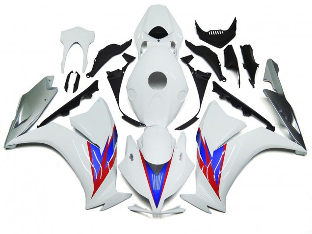 Blanc Brillant & Argent 12-16 Honda CBR1000RR Carénage