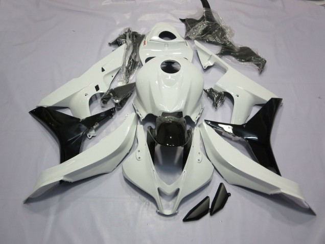 Blanc Brillant & Noir 07-08 Honda CBR600RR Carénage