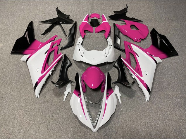 Blanc Brillant & Rose 13-16 Triumph Daytona 675 Carénage