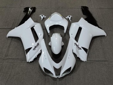 Blanc Brillant Uni 07-08 Kawasaki ZX6R Carénage