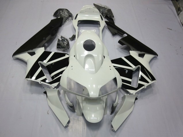 Blanc & Noir OEM 03-04 Honda CBR600RR Carénage Blanc & Noir OEM 03-04 Honda CBR600RR Carénage