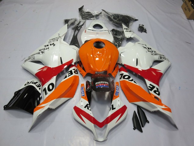 Blanc Repsol 09-12 Honda CBR600RR Carénage Blanc Repsol 09-12 Honda CBR600RR Carénage