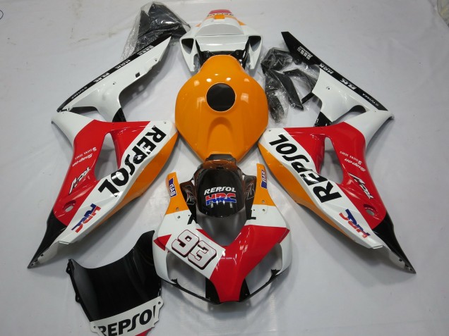 Blanc Repsol 93 06-07 Honda CBR1000RR Carénage