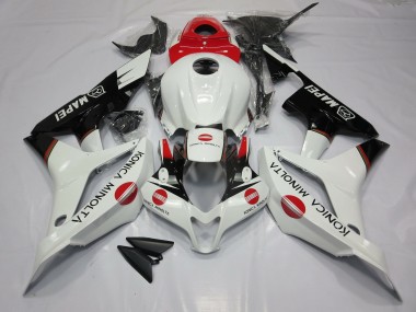 Blanc & Rouge Konica Minolta 07-08 Honda CBR600RR Carénage