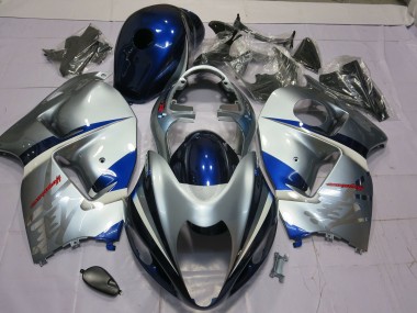 Bleu & Argent 97-07 Suzuki GSXR 1300 Carénage