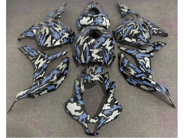 Bleu & Argent Camo 09-12 Honda CBR600RR Carénage Bleu & Argent Camo 09-12 Honda CBR600RR Carénage