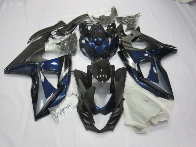 Bleu Argent & Noir 09-16 Suzuki GSXR 1000 Carénage Bleu Argent & Noir 09-16 Suzuki GSXR 1000 Carénage