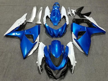 Bleu Blanc & Argent 09-16 Suzuki GSXR 1000 Carénage