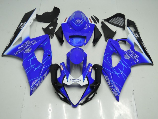 Bleu & Blanc Corona 05-06 Suzuki GSXR 1000 Carénage Bleu & Blanc Corona 05-06 Suzuki GSXR 1000 Carénage