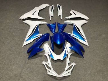 Bleu Blanc Personnalisé 11-24 Suzuki GSXR 600-750 Carénage