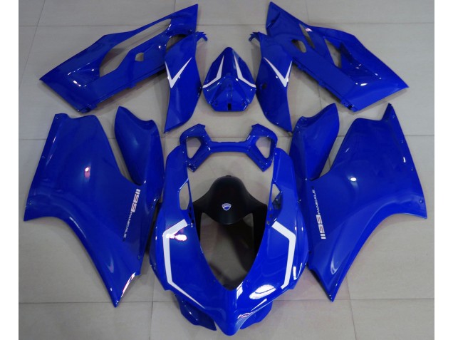 Bleu Brillant & Blanc 11-14 Ducati 1199 Carénage