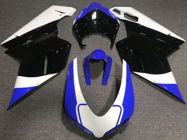 Bleu Brillant Blanc & Noir 07-14 Ducati 848 1098 1198 Carénage