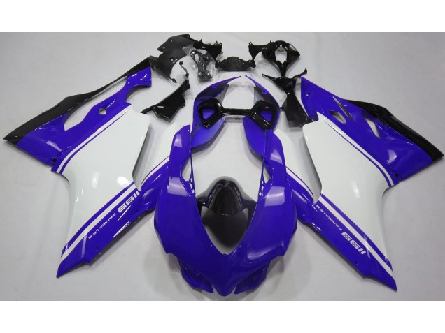 Bleu Brillant Blanc & Noir 11-14 Ducati 1199 Carénage
