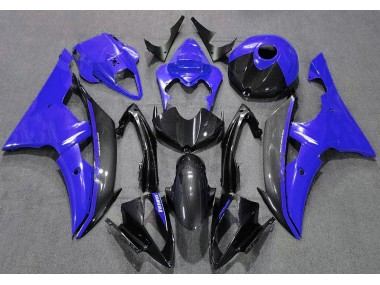 Bleu Brillant & Fiber De Carbone 08-16 Yamaha R6 Carénage