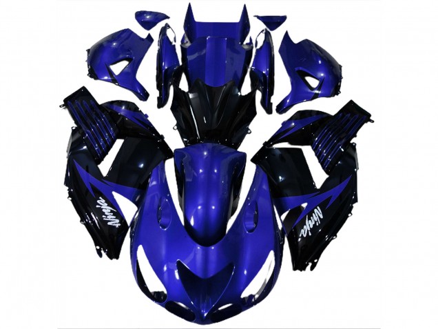 Bleu Brillant & Noir 06-11 Kawasaki ZX14R Carénage Bleu Brillant & Noir 06-11 Kawasaki ZX14R Carénage