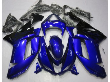 Bleu Brillant & Noir 07-08 Kawasaki ZX6R Carénage