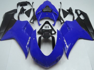 Bleu Brillant & Noir 07-14 Ducati 848 1098 1198 Carénage
