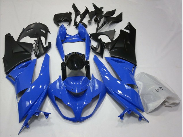 Bleu Brillant & Noir 09-12 Kawasaki ZX6R Carénage Bleu Brillant & Noir 09-12 Kawasaki ZX6R Carénage