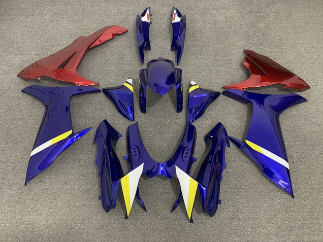 Bleu Brillant & Rose 11-24 Suzuki GSXR 600-750 Carénage Bleu Brillant & Rose 11-24 Suzuki GSXR 600-750 Carénage
