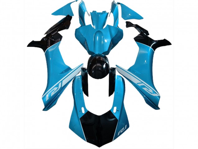 Bleu Ciel & Noir 15-19 Yamaha R1 Carénage Bleu Ciel & Noir 15-19 Yamaha R1 Carénage