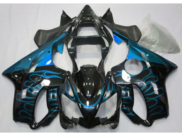 Bleu Clair Flamme 01-03 Honda CBR600 F4i Carénage