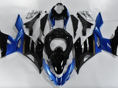 Bleu & Noir 18-23 Kawasaki Ninja 400 Carénage