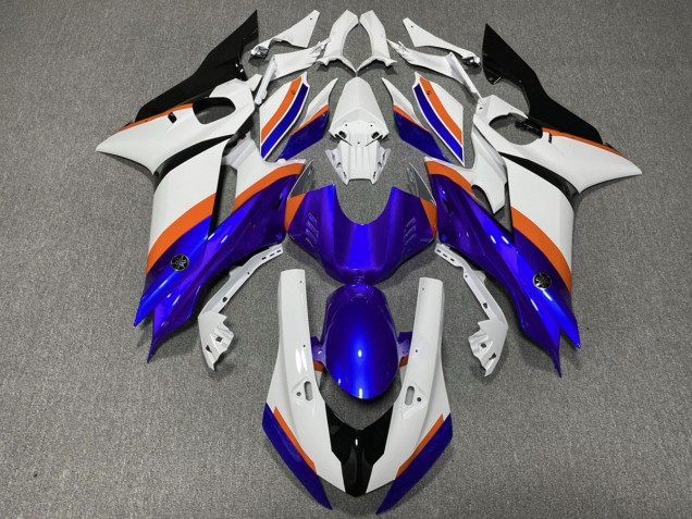 Bleu Profond & Orange 17-21 Yamaha R6 Carénage Bleu Profond & Orange 17-21 Yamaha R6 Carénage