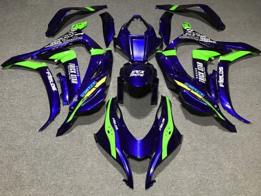 Bleu Profond Trickstar 16-19 Kawasaki ZX10R Carénage