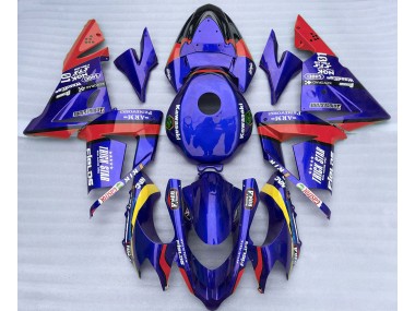 Bleu & Rouge Trickstar 04-05 Kawasaki ZX10R Carénage