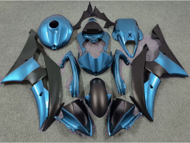 Bleu Électrique & Noir Mat 08-16 Yamaha R6 Carénage Bleu Électrique & Noir Mat 08-16 Yamaha R6 Carénage