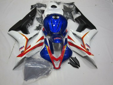 Blu Intenso Bianco E Rosso HRC 07-08 Honda CBR600RR Carénage