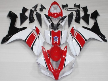 Brillant De Style Blanc & Rouge OEM 07-08 Yamaha R1 Carénage