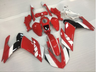 Brillant Rouge & Blanc 15-18 Yamaha R3 Carénage