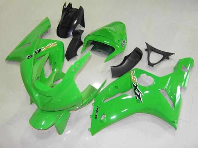 Chèque Vert Noir 03-04 Kawasaki ZX6R Carénage Chèque Vert Noir 03-04 Kawasaki ZX6R Carénage